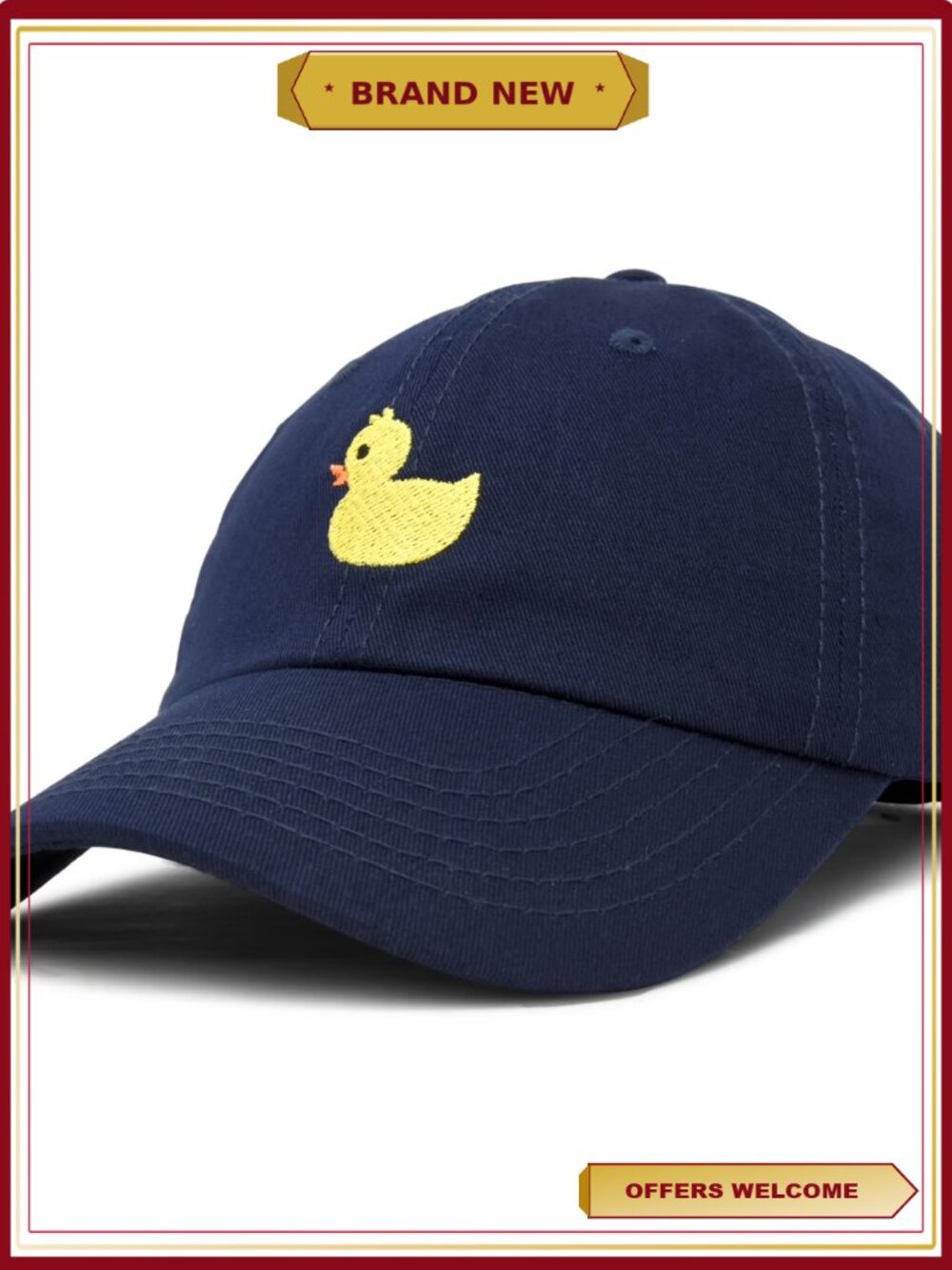 Infant Baseball Cap Cute Ducky Hat Cotton Twill Adjustable Buckle Toddler Boys